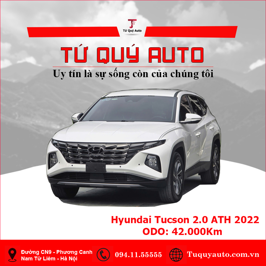 Xe Hyundai Tucson 2.0 AT Đặc biệt 2022 - Trắng