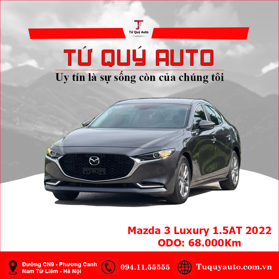 Xe Mazda 3 1.5L Luxury 2022 - Xám