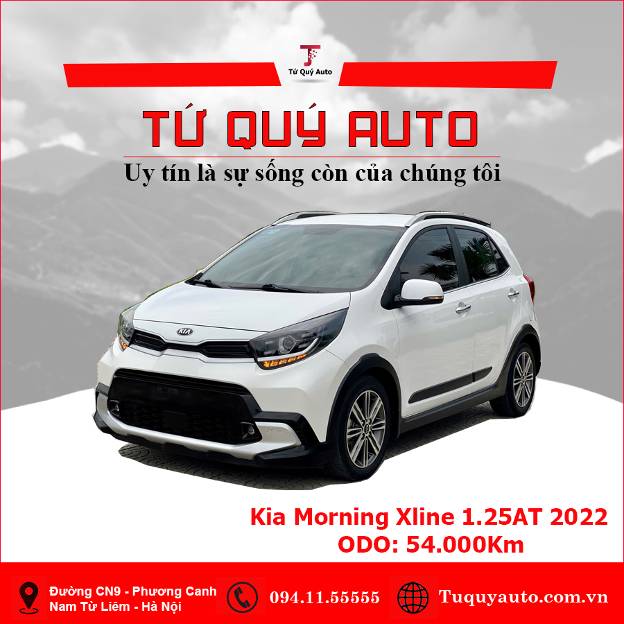 Xe Kia Morning X-Line 1.25AT 2022 - Trắng