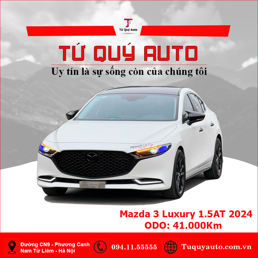 Xe Mazda 3 1.5L Luxury 2024 - Trắng