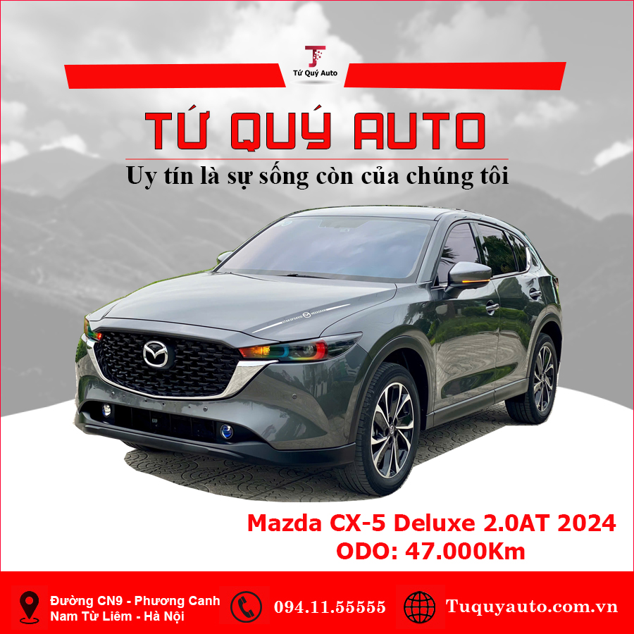 Xe Mazda CX5 Deluxe 2.0 AT 2024 - Xám