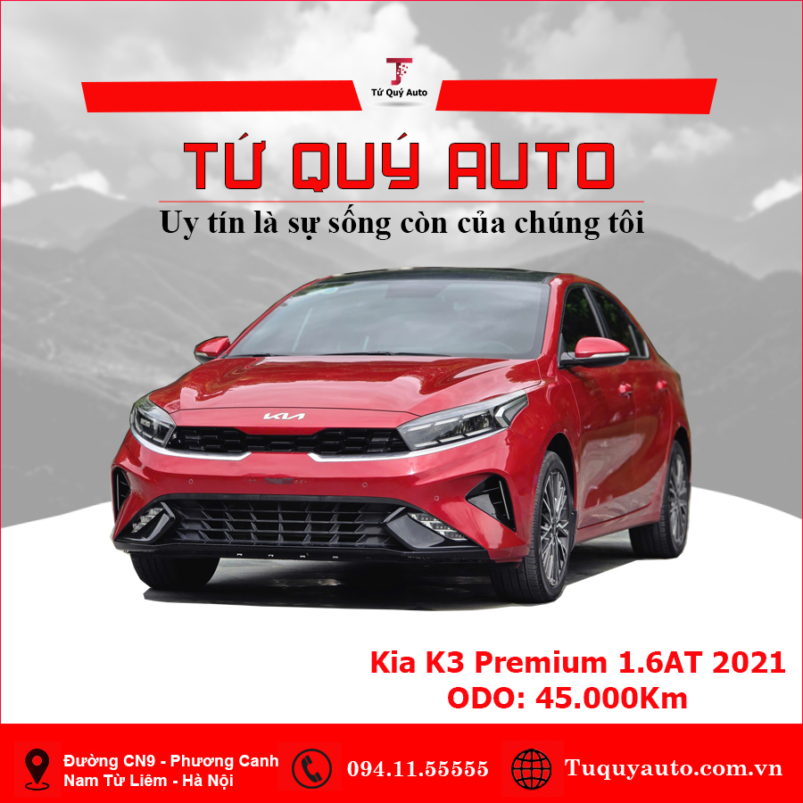 Xe Kia K3 Premium 1.6 AT 2021 - Đỏ