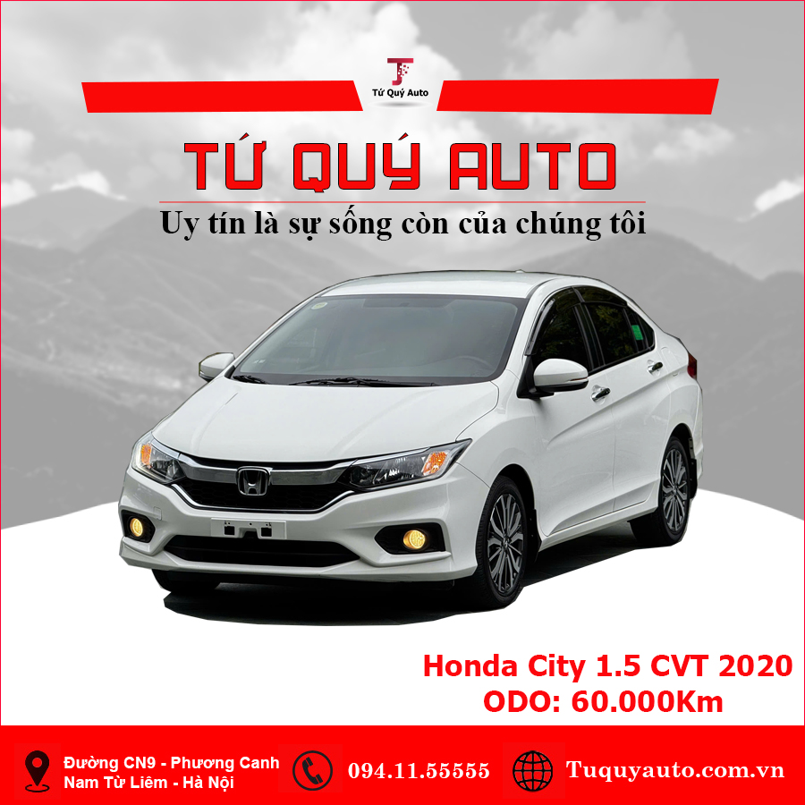 Xe Honda City 1.5 CVT 2020 - Trắng