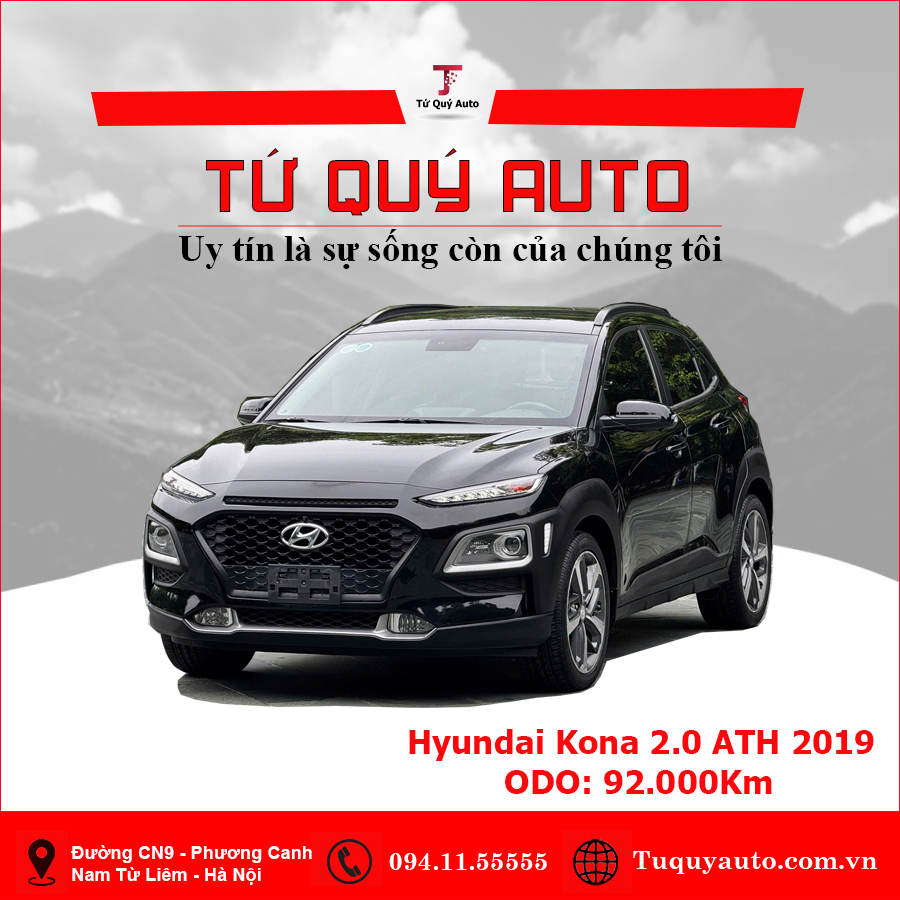 Xe Hyundai Kona Đặc Biệt 2.0 AT 2019 - Đen