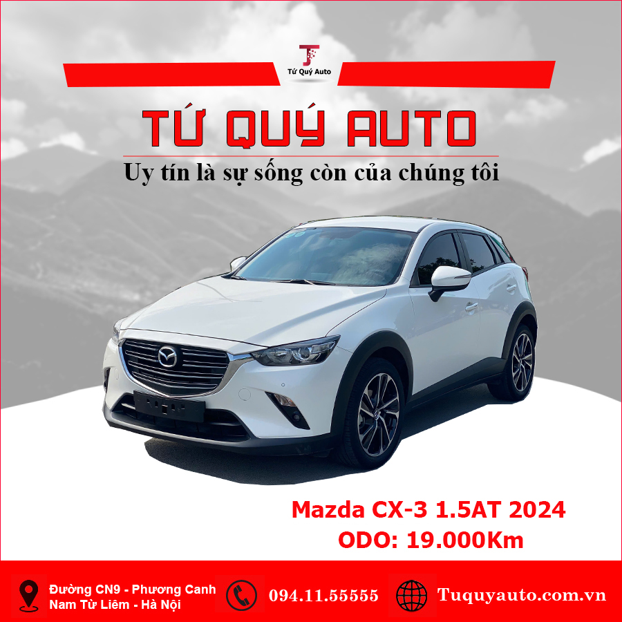 Xe Mazda CX3 1.5 AT 2024 - Trắng