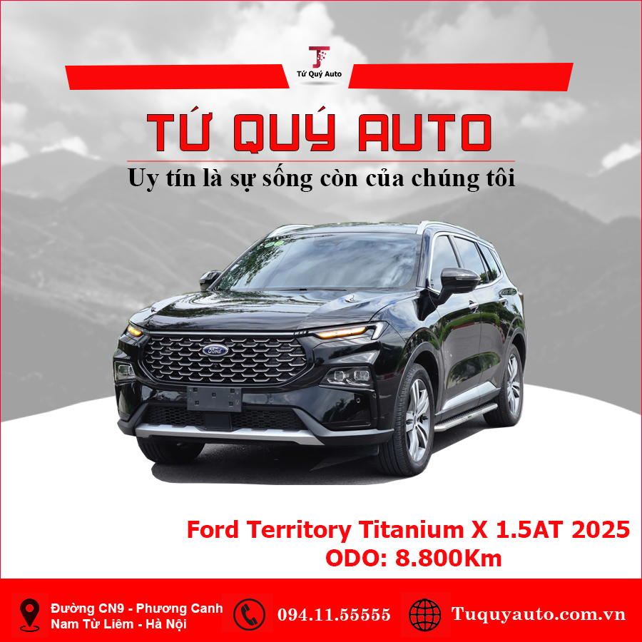 Xe Ford Territory Titanium X 1.5 AT 2025 - Đen