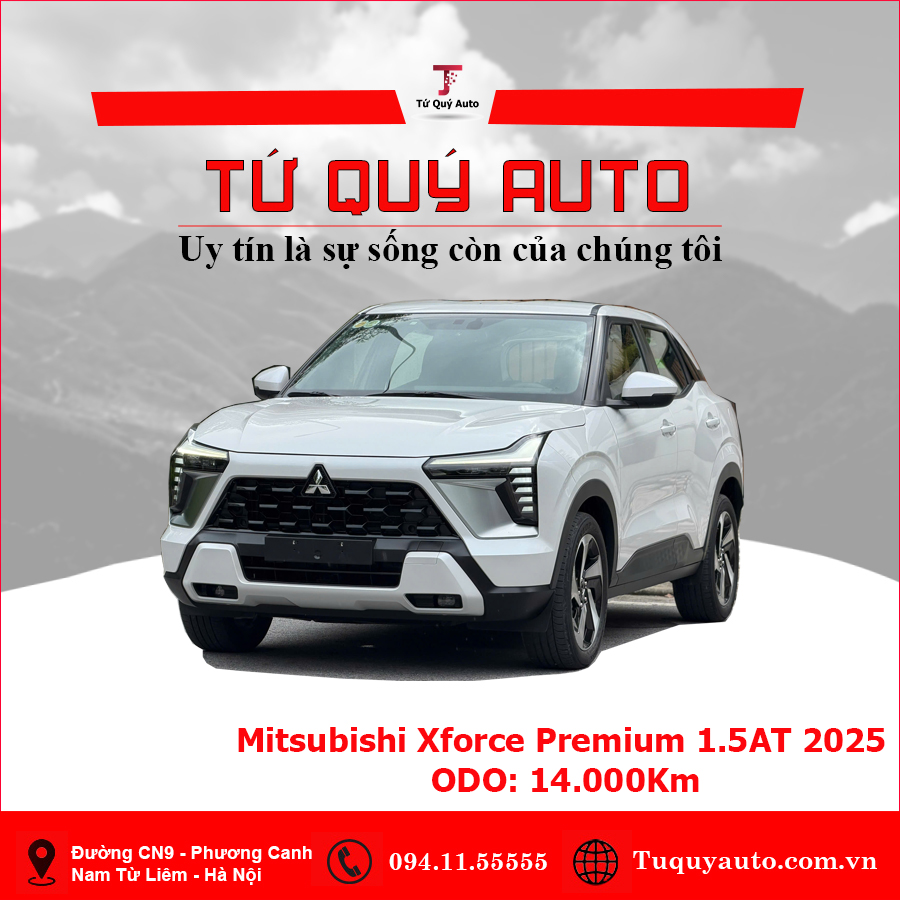 Xe Mitsubishi Xforce Premium 2025 - Trắng