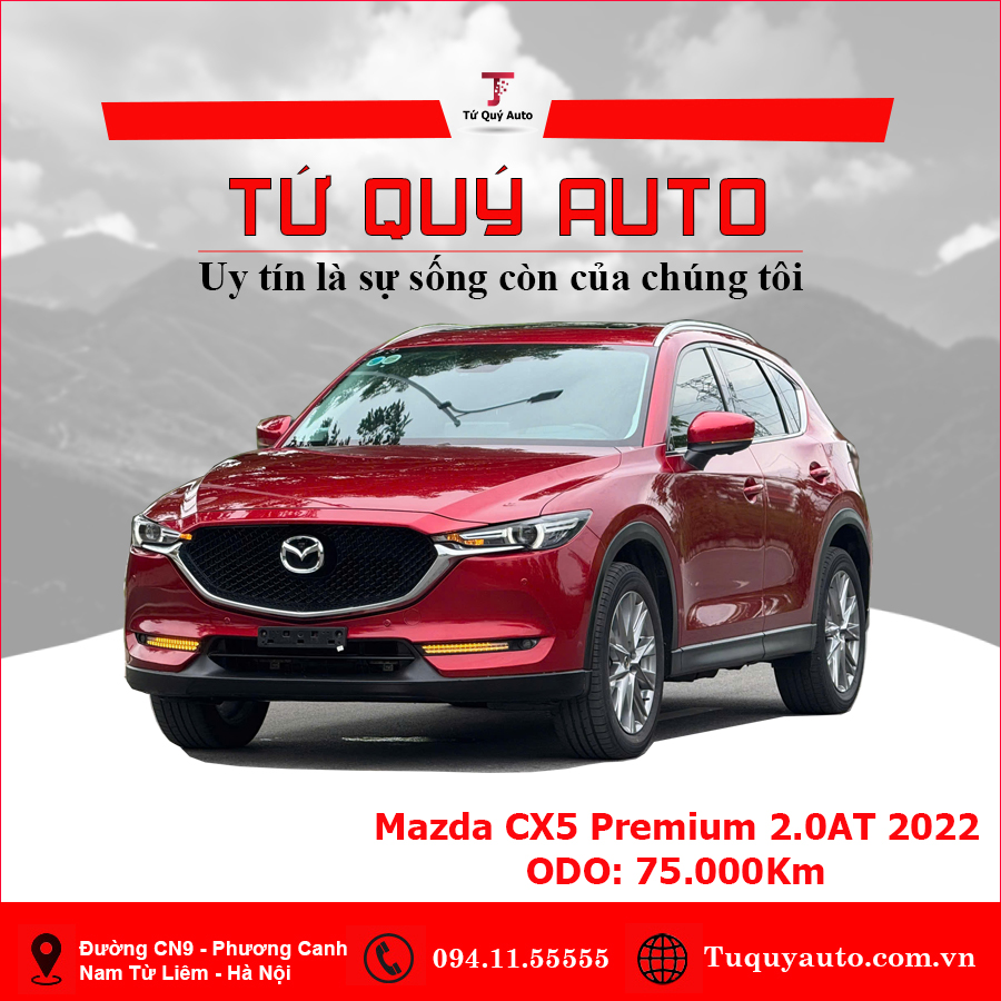 Xe Mazda CX5 Premium 2.0 AT 2022 - Đỏ