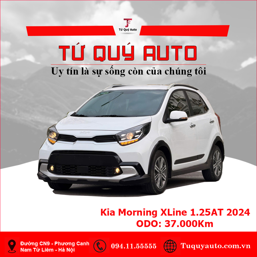 Xe Kia Morning X-Line 2024 - Trắng