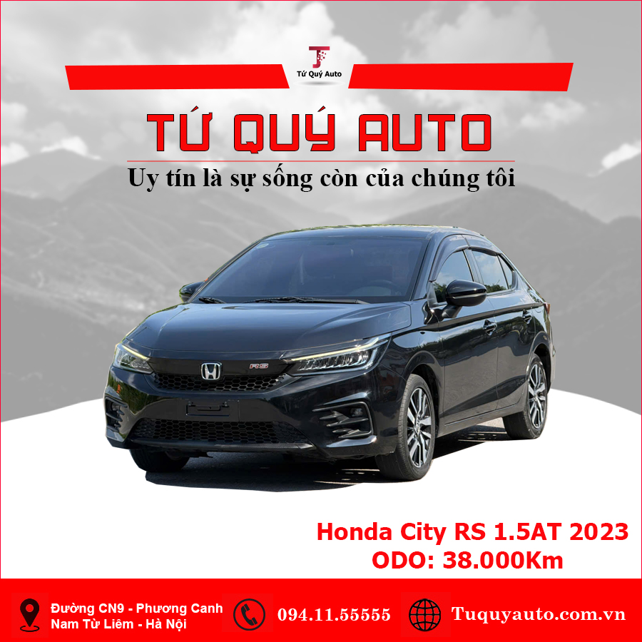 Xe Honda City RS 1.5 AT 2023 - Đen