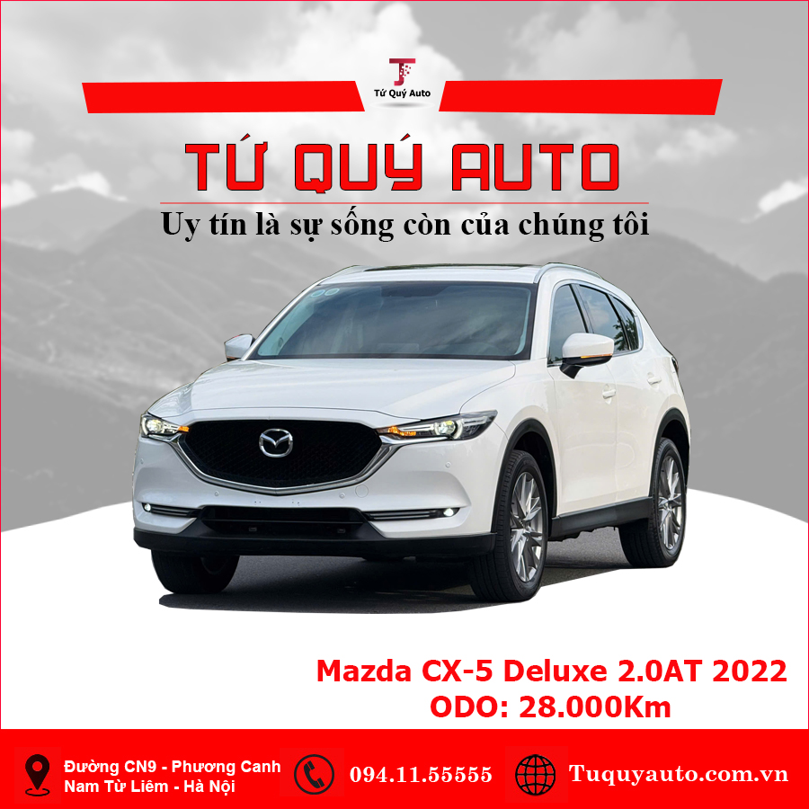 Xe Mazda CX5 2.0 Deluxe 2022 - Trắng