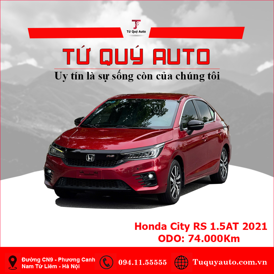 Xe Honda City RS 1.5 AT 2021 - Đỏ