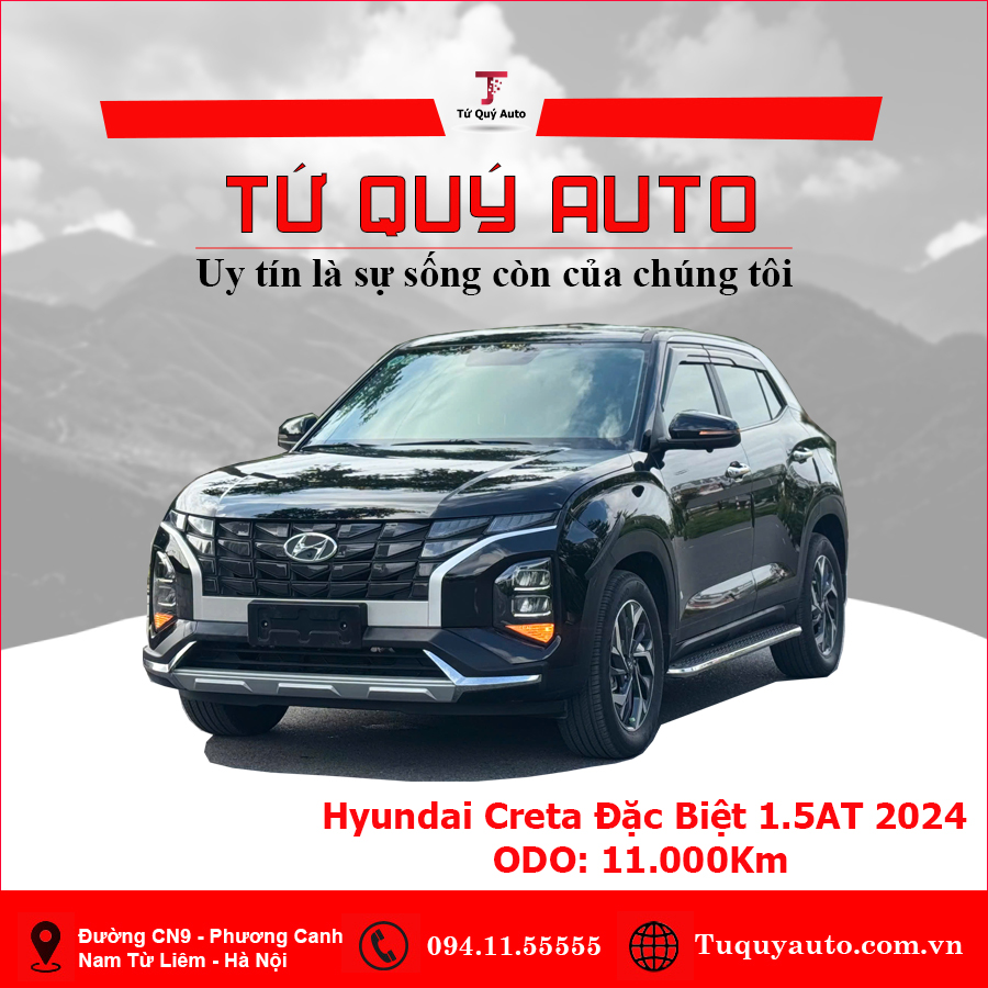 Xe Hyundai Creta Đặc biệt 1.5 AT 2024 - Đen