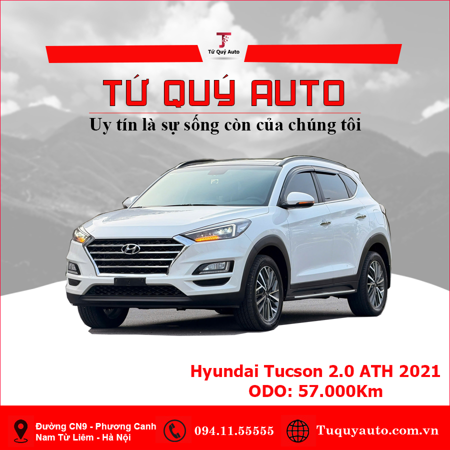 Xe Hyundai Tucson 2.0 AT Đặc biệt 2021 - Trắng