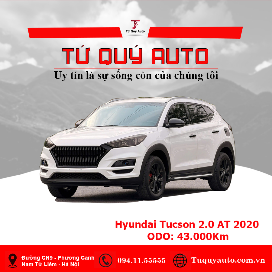 Xe Hyundai Tucson 2.0 AT 2020 - Trắng