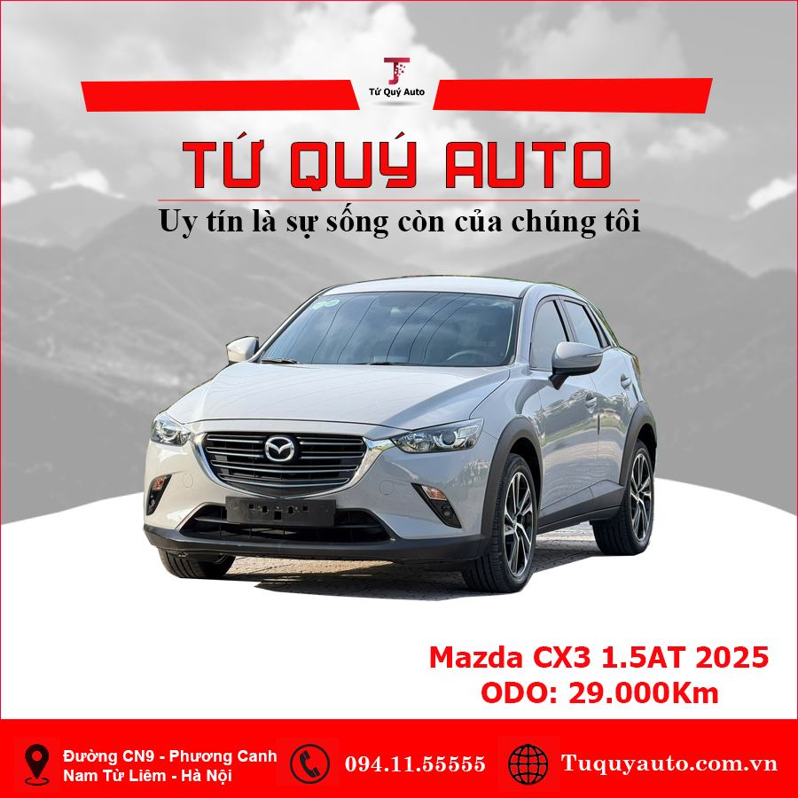 Xe Mazda CX3 1.5 AT 2025 - Xám
