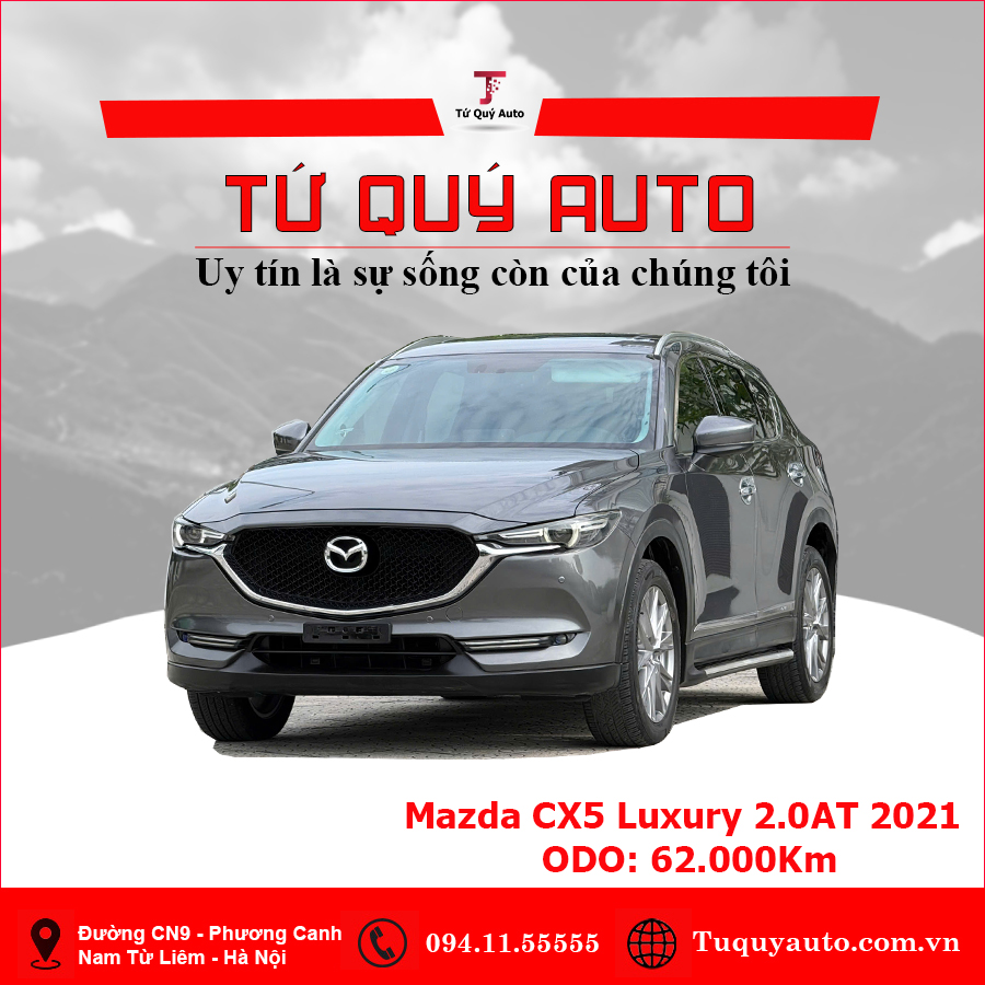 Xe Mazda CX5 Luxury 2.0 AT 2021 - Xám