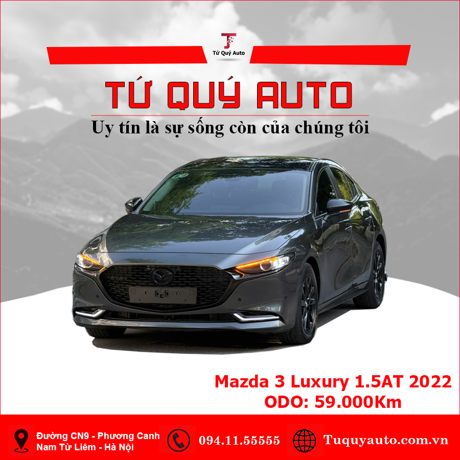 Xe Mazda 3 1.5L Luxury 2022 - Xám