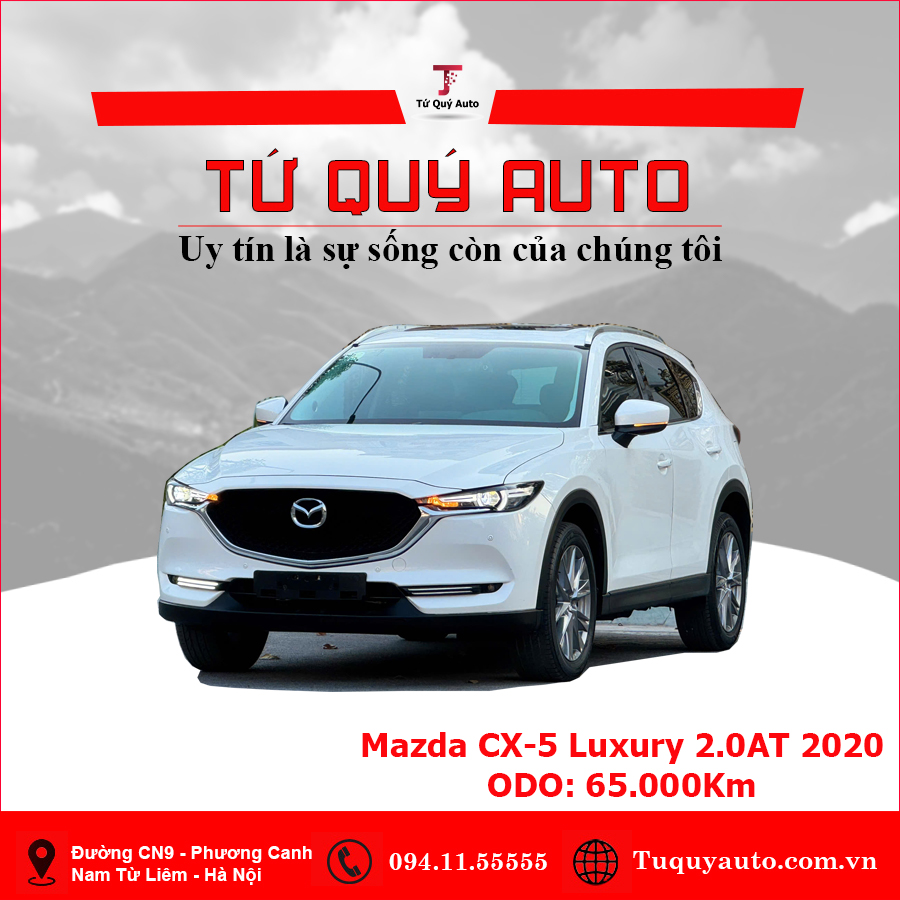 Xe Mazda CX5 2.0 Luxury 2020 - Trắng