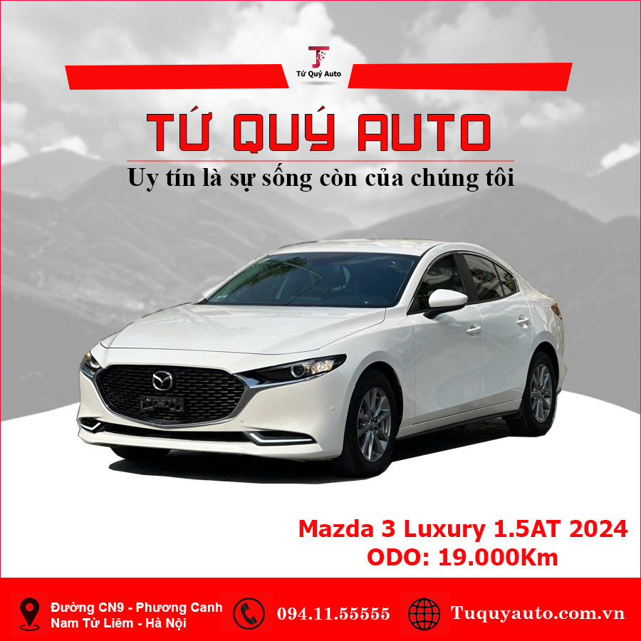 Xe Mazda 3 1.5L Luxury 2024 - Trắng