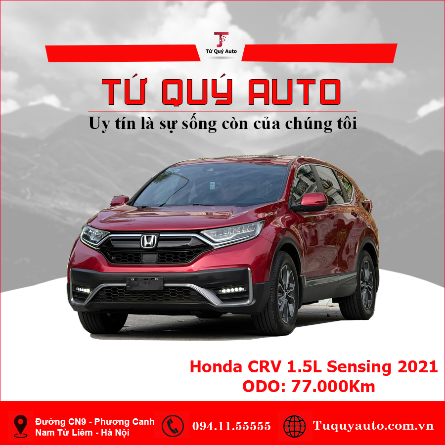 Xe Honda CRV 1.5L Sensing 2021 - Đỏ