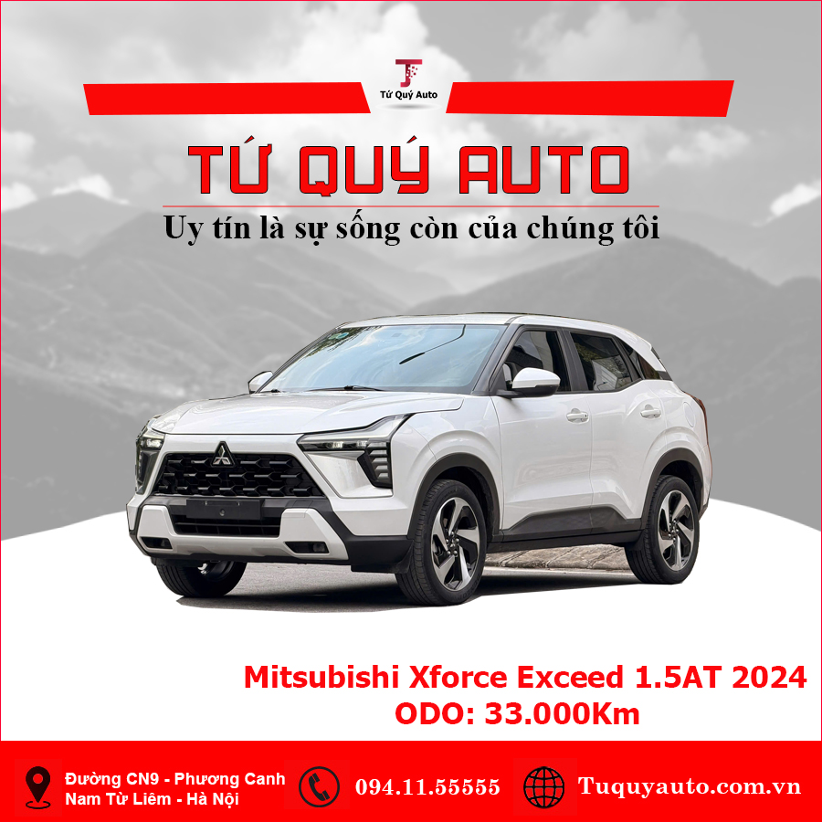 Xe Mitsubishi Xforce Exceed 2024 - Trắng