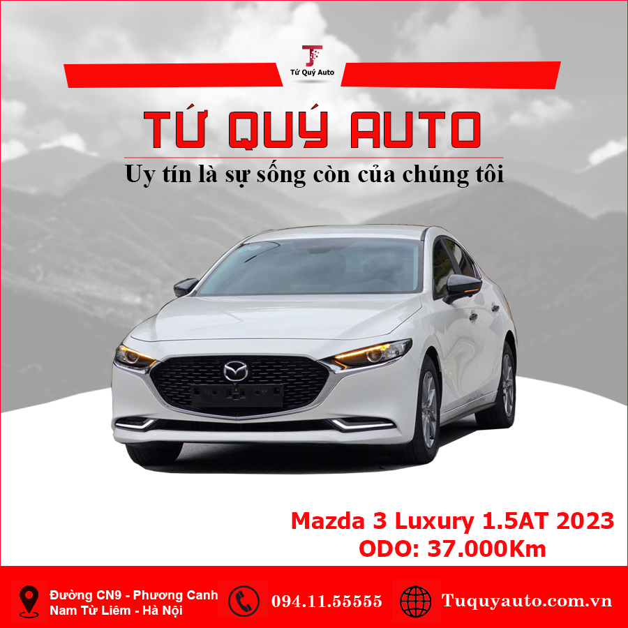 Xe Mazda 3 1.5L Luxury 2023 - Trắng