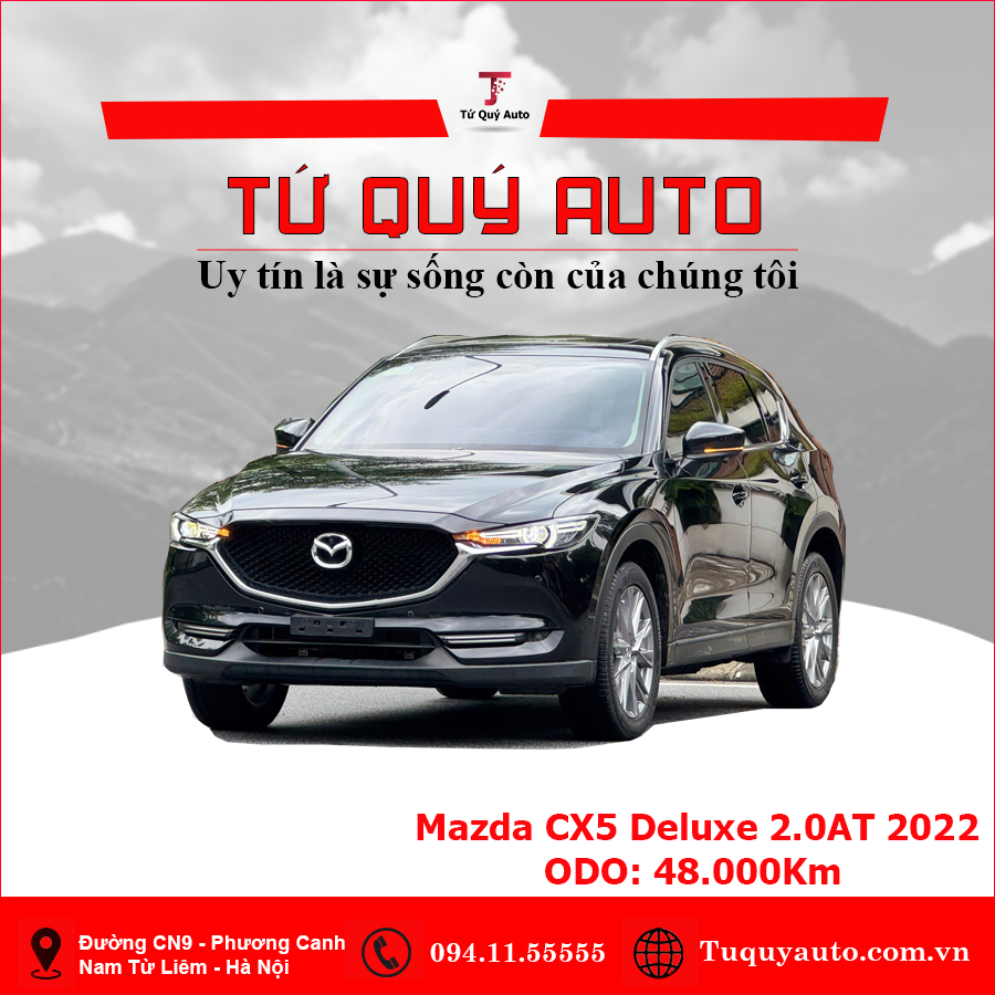 Xe Mazda CX5 Deluxe 2.0 AT 2022 - Đen