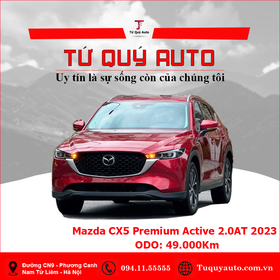 Xe Mazda CX5 Premium Active 2.0 AT 2023 - Đỏ