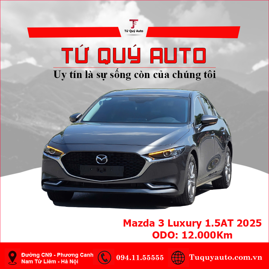 Xe Mazda 3 1.5L Luxury 2025 - Xám