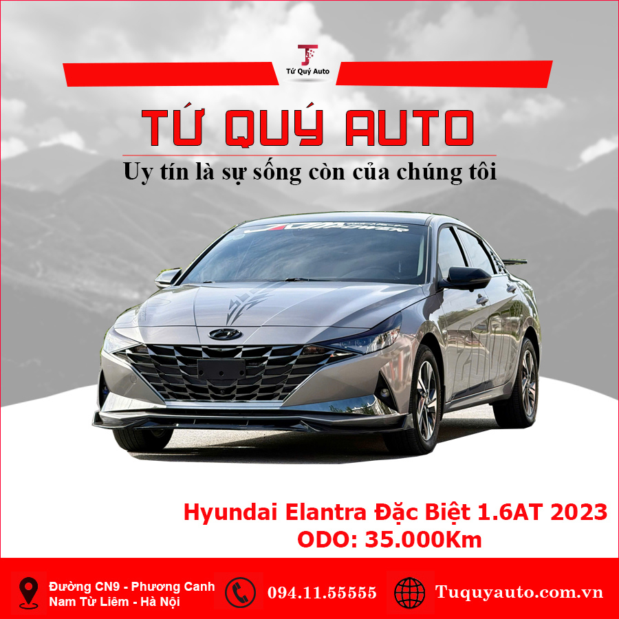 Xe Hyundai Elantra 1.6 AT Đặc biệt 2024 - Xám