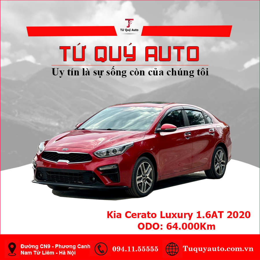 Xe Kia Cerato 1.6 AT Luxury 2020 - Đỏ