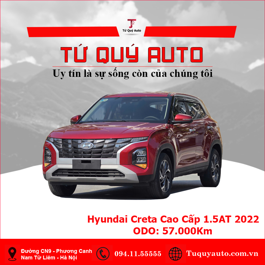 Xe Hyundai Creta Cao cấp 1.5 AT 2022 - Đỏ