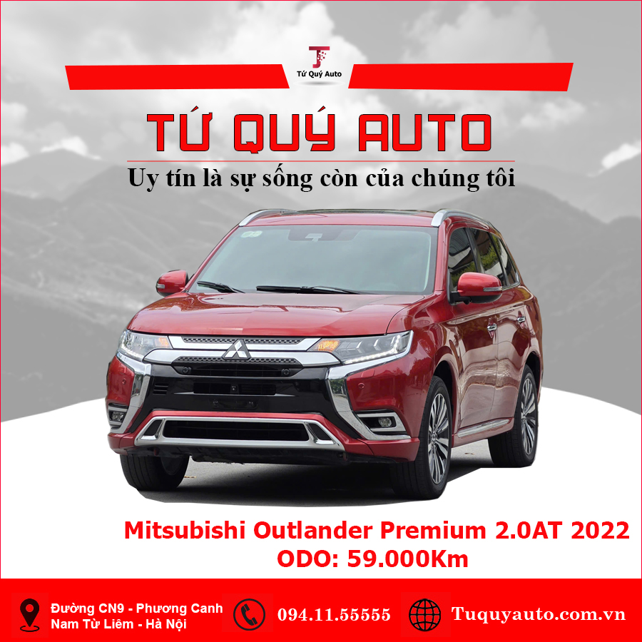 Xe Mitsubishi Outlander Premium 2.0 CVT 2022 - Đỏ