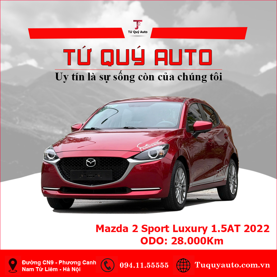 Xe Mazda 2 Sport Luxury 2022 - Đỏ