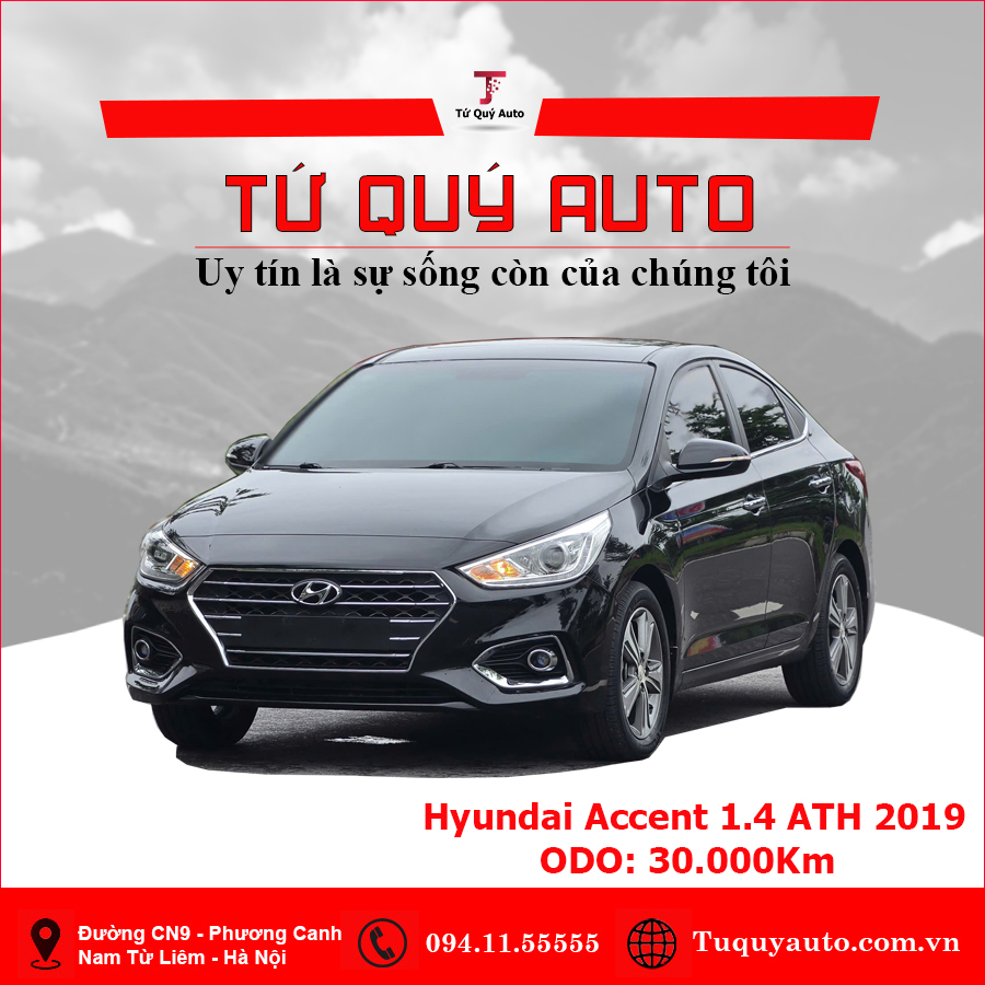 Xe Hyundai Accent 1.4 ATH 2019 - Đen