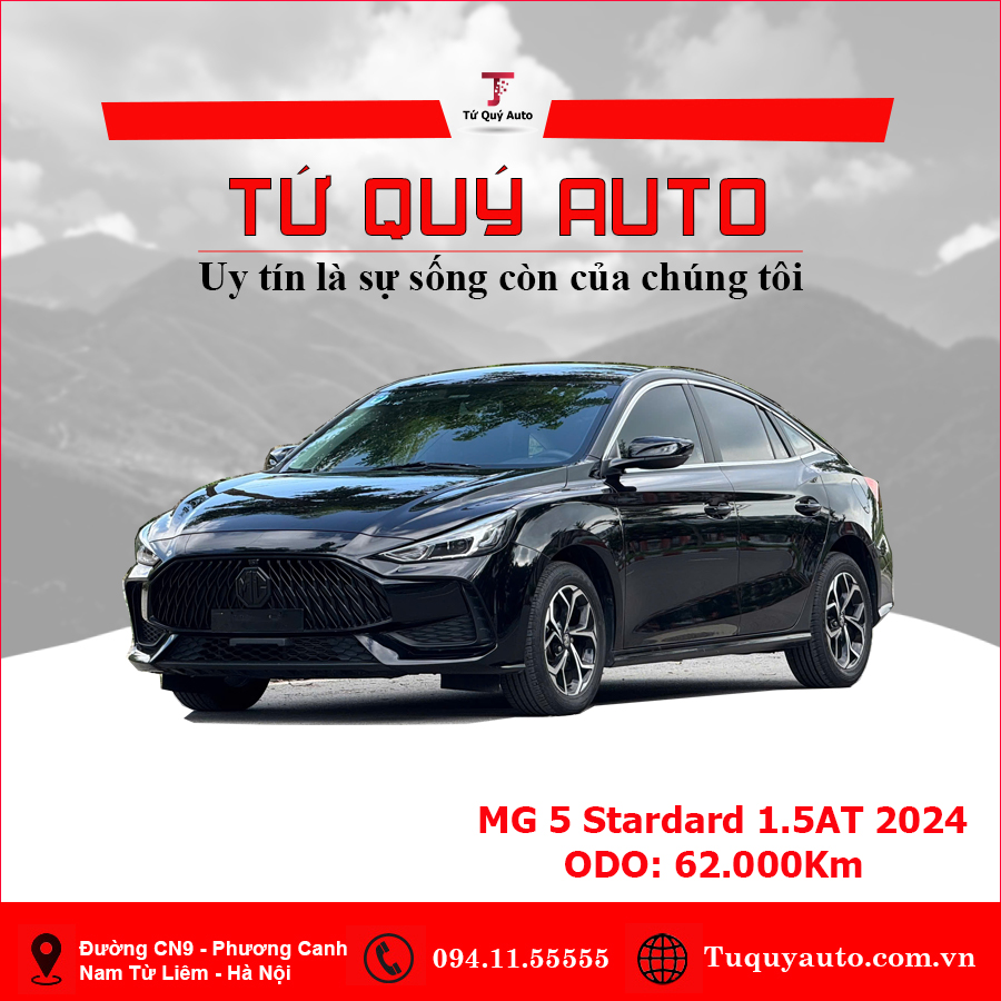 Xe MG 5 Standard 1.5 AT 2024 - Đen