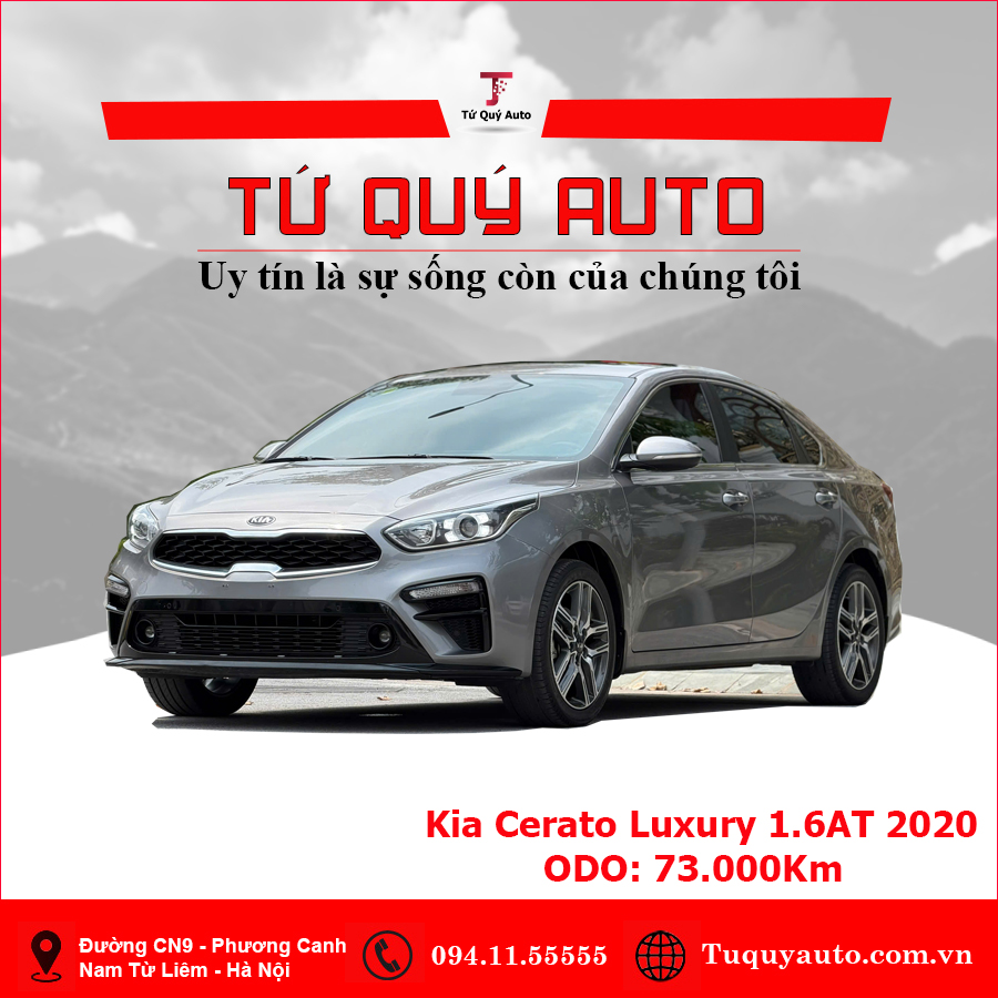 Xe Kia Cerato 1.6 AT Luxury 2020 - Xám