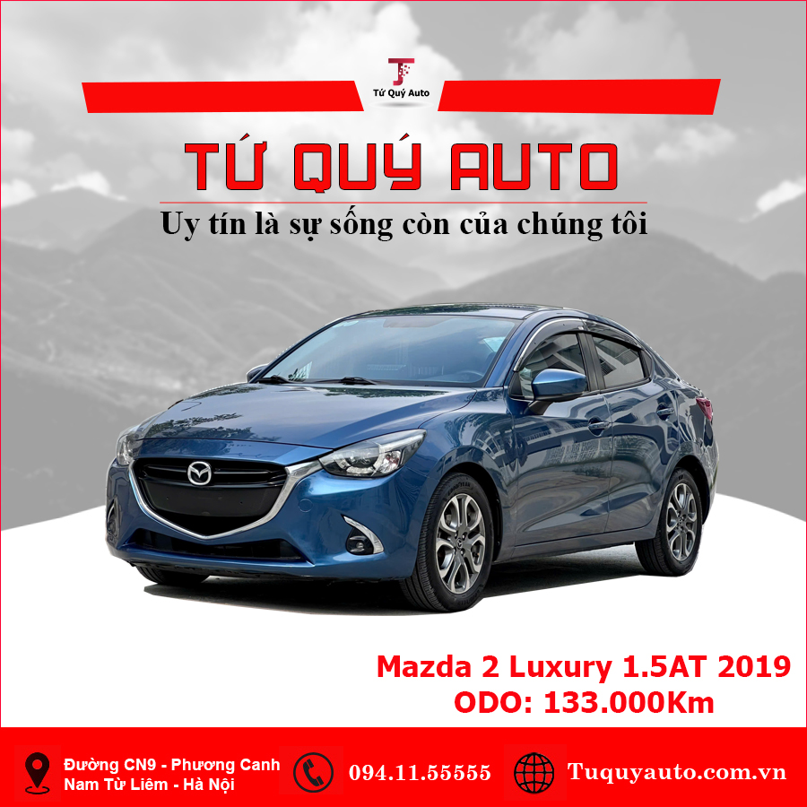 Xe Mazda 2 Luxury 1.5AT 2019 - Xanh