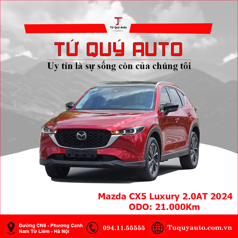 Xe Mazda CX5 Luxury 2.0 AT 2024 - Đỏ