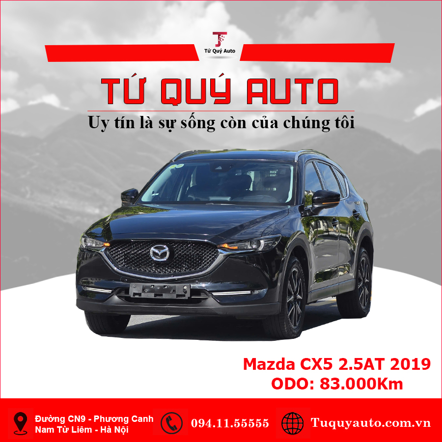 Xe Mazda CX5 2.5 AT 2WD 2019 - Đen