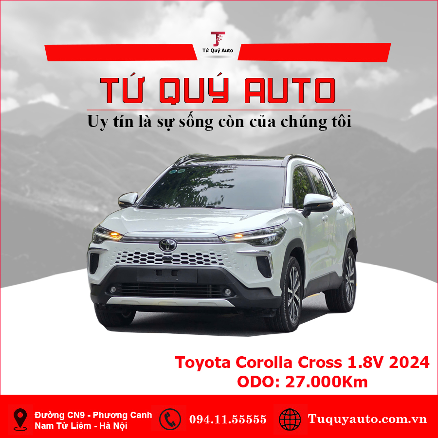 Xe Toyota Corolla altis 1.8V 2024 - Trắng