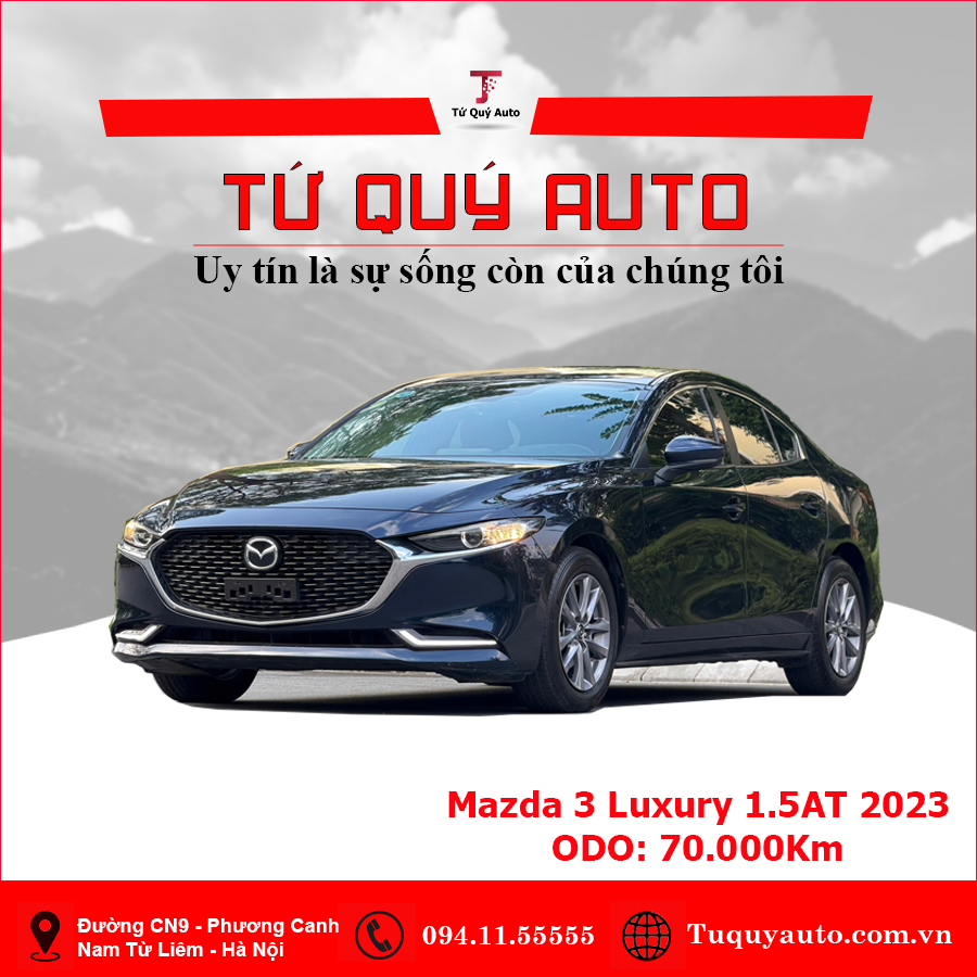 Xe Mazda 3 1.5L Luxury 2023 - Xanh Đen
