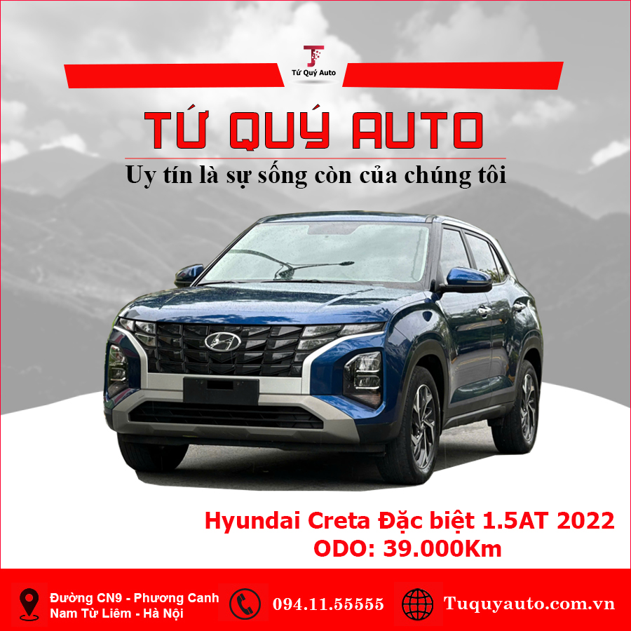 Xe Hyundai Creta Đặc biệt 1.5 AT 2022 - Xanh