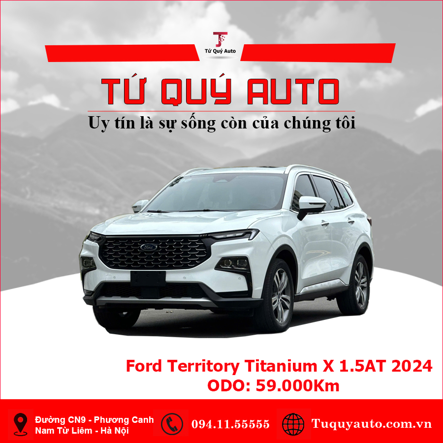 Xe Ford Territory Titanium X 1.5 AT 2024 - Trắng
