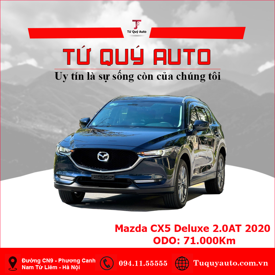 Xe Mazda CX5 2.0 Deluxe 2020 - Xanh Đen