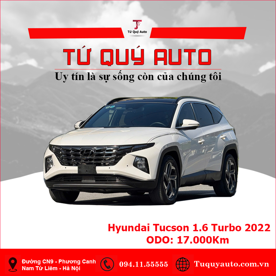 Xe Hyundai Tucson 1.6 AT Turbo HTRAC Đặc biệt 2022 - Trắng