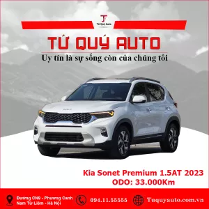 Xe Kia Sonet Premium 1.5 AT 2023 - Trắng