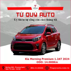 Xe Kia Morning Premium 1.25AT 2024 - Đỏ