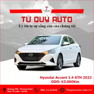 Xe Hyundai Accent 1.4 AT Đặc Biệt 2022 - Trắng